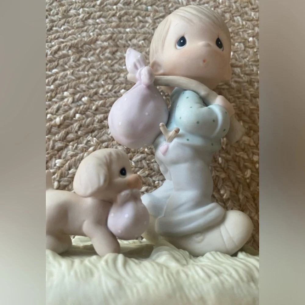 Vintage Precious Moments 1983 “ You Can’t Run Away From God” Figure